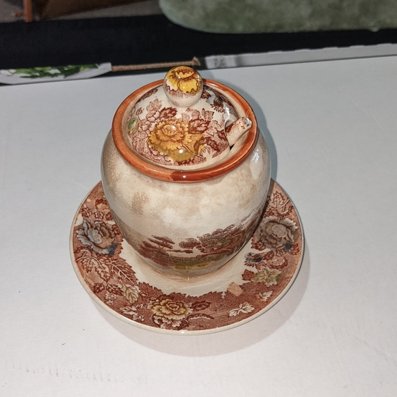 Vintage 1950's Mountain Woodland by Nasco Jam Jar - Picture 10 of 14